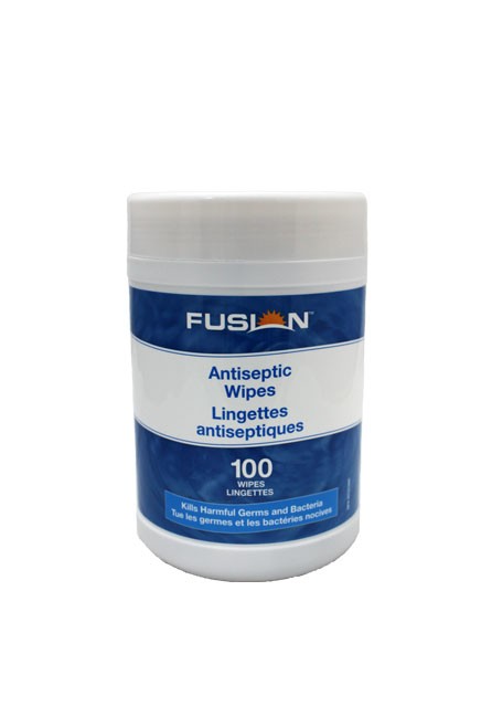 Lingettes antiseptiques à mains FUSION, 100 lingettes/tube #SCSSDAW9570