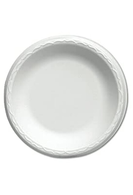 Assiette ronde en polystyrène blanc #EM080900000