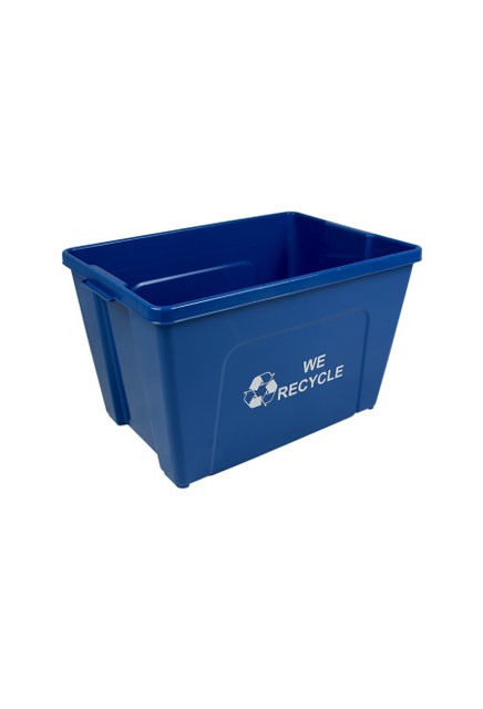 Poubelle simple Ruban de Mobius - We Recycle, 2 côtés, 18 gal #BU103610000