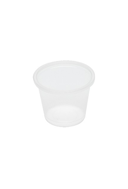 Gobelet à portion en plastique recyclable transparent #EM095007000