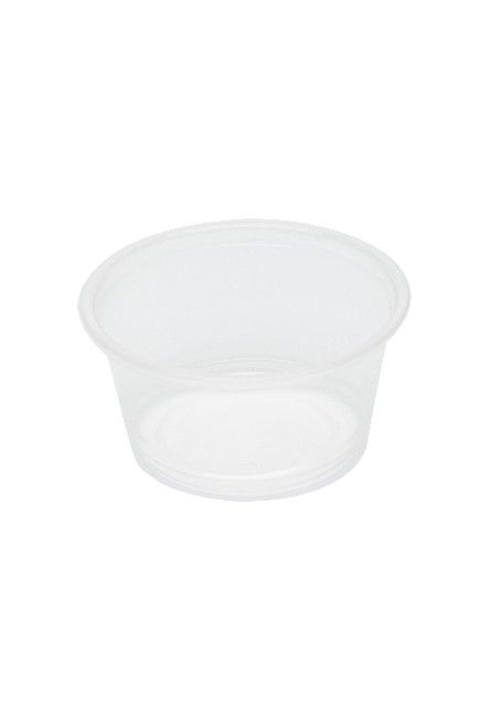 Gobelet à portion en plastique recyclable transparent #EM095012000