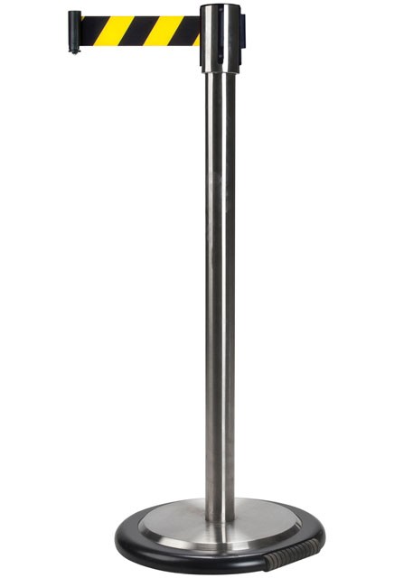 Free-Standing Stainless Steel Barrier with Wheels #TQSDN325000