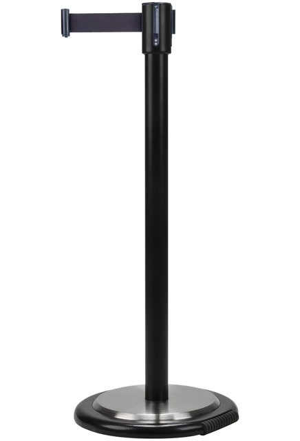 Barrière de 12' sur roues en fini noir #TQSDL104000