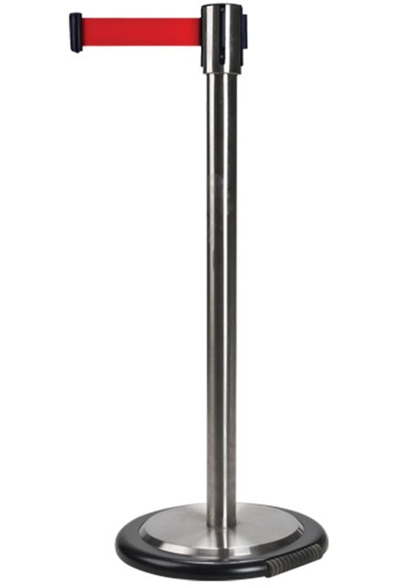 12' Free-Standing Barrier with Wheels, Stainless Steel #TQSDL103000