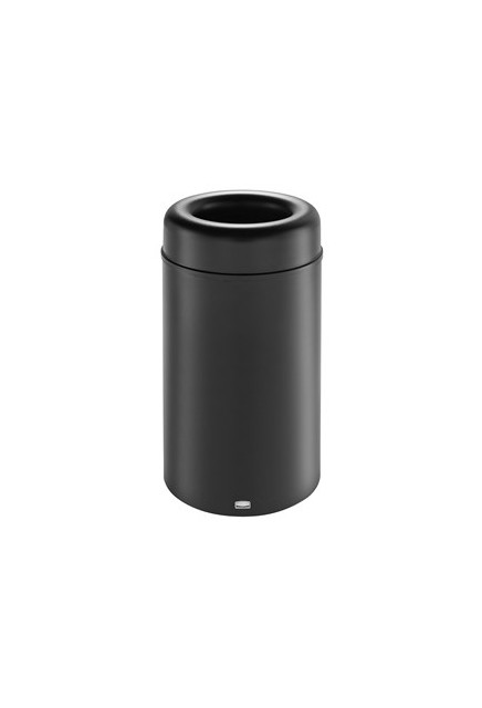 CROWNE Poubelle décorative en aluminium avec couvercle 30 gal #RBAOT30BKPL