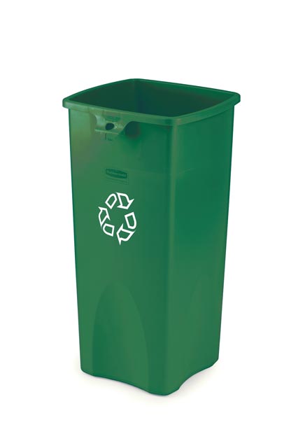 3569-73 UNTOUCHABLE Square Recycling Container 23 gal #RB356907VER