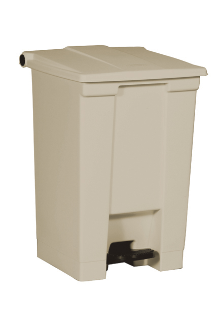 LEGACY Poubelle à pédale en plastique 12 gal #RB006144BEI