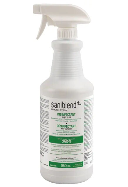 SANIBLEND RTU, Cleaner Deodorizer Disinfectant Ready to Use #JVECO710000