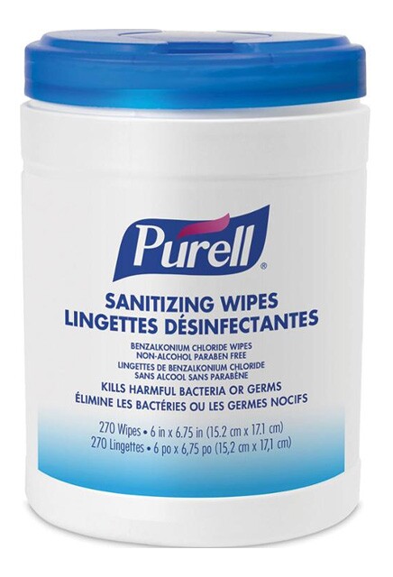 PURELL Lingettes désinfectantes pour les mains avec alcool #JH052723000