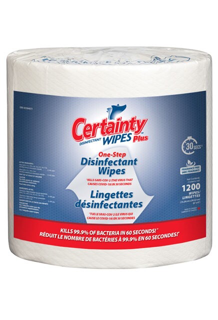 CERTAINTY PLUS Lingettes désinfectantes Humides #IN009120000