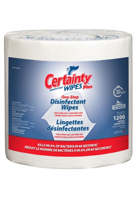 CERTAINTY PLUS Lingettes désinfectantes sèches #IN009120000