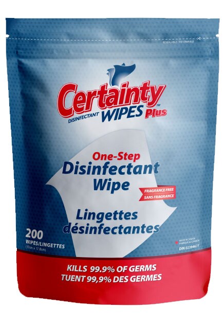 CERTAINTY PLUS Lingettes désinfectantes sèches #IN09620R000