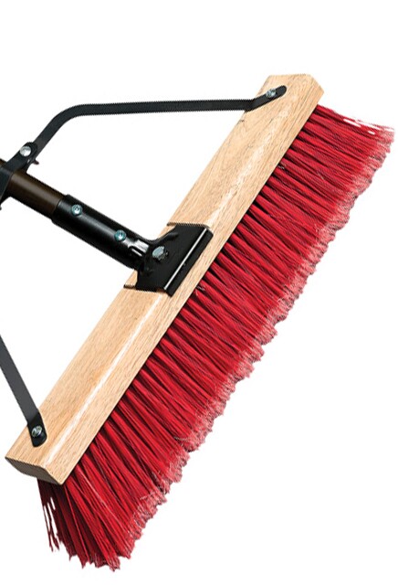 Balai-brosse robuste, Crins Ferme, 13, Polyester, Rouge JO764