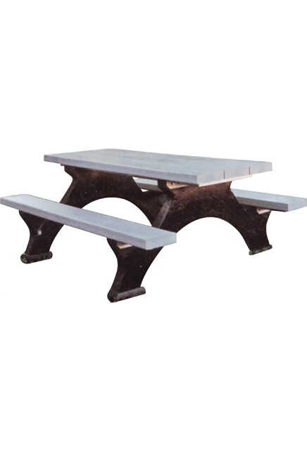 Recycled Plastic Picnic Tables, Step Over Entry #TQ0ND424000