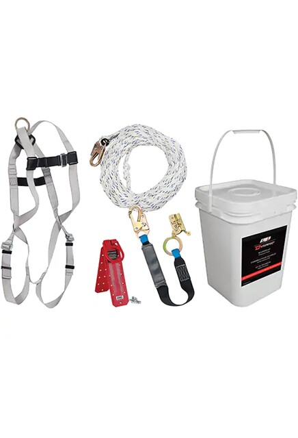 Trousse de protection antichute pour couvreur de toit Dynamic Safety #TQSGW578000