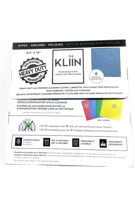 Kliin Chiffon réutilisable et compostable en feuilles #KL094040000