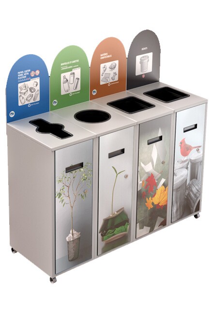 MULTIPLUS Îlot de récupération 4 voies 87L #NIMU8704P1BLA
