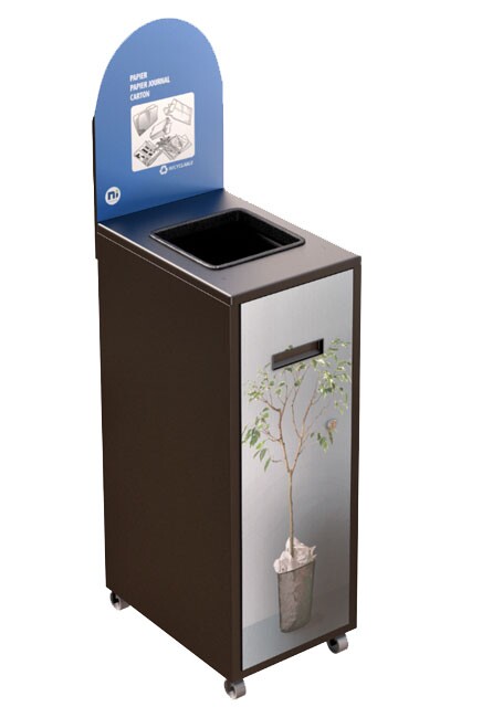 MULTIPLUS Station de recyclage avec couvercle 120L #NIMU120P1PCNOI