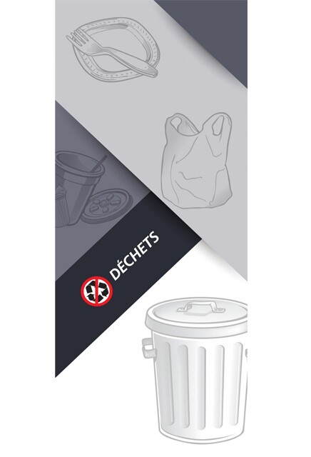 Autocollant "Déchets" pour station Multiplus #NIWASTEP558