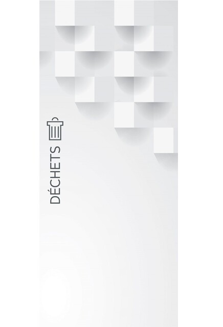 Autocollant "Déchets" pour station Multiplus #NIWASTEP887