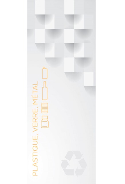 Autocollant "Plastique / Verre / Métal" pour station Multiplus #NI0PVMP858L