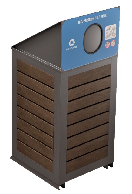 CHARLEVOIX Station de recyclage extérieur 110L #NICHA110ASH