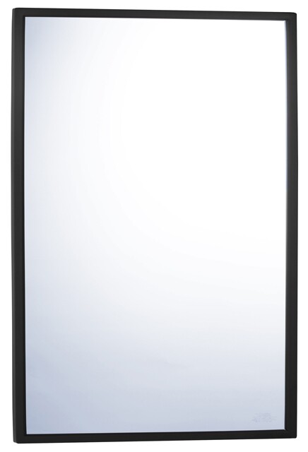 Miroir en verre avec cadre à angle fixe en acier inoxydable #BO2901830MB