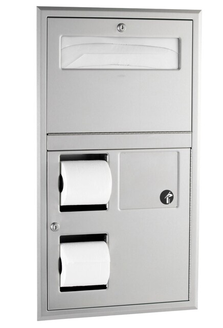 Combo Seat Cover and Toilet Paper Dispenser #BO035745000