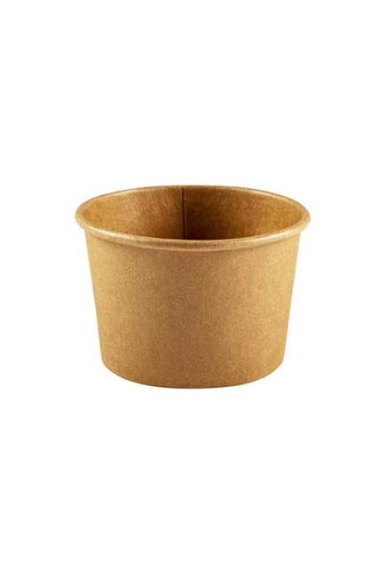 Contenant rond en carton kraft recyclable #EC700042200
