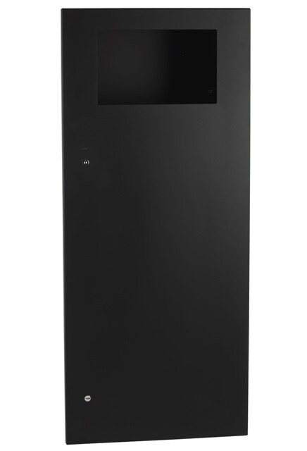 TRIMLINE Wall Mounted Stainless Steel Waste Receptacle 12 Gal #BOB35643MBK