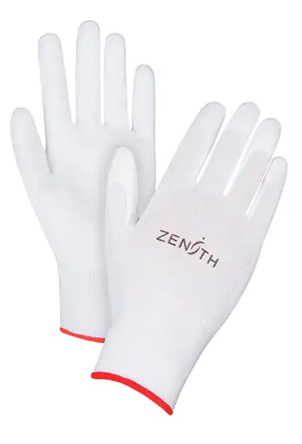 White Lightweight Coated Gloves Polyurethane Coating, 13 Gauge #TQSAO166000