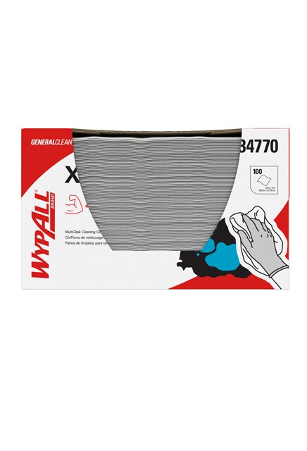 Wypall X60 Chiffons de nettoyage plié en quatre blancs #KC034770000