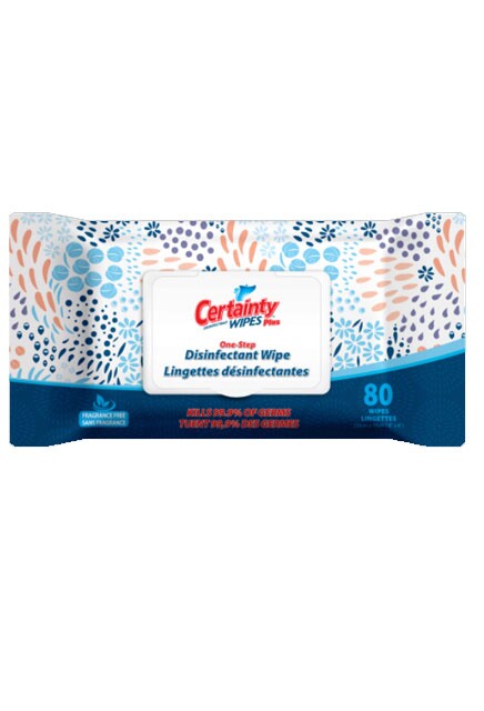 CERTAINTY PLUS Lingettes désinfectantes Humides #IN091280000