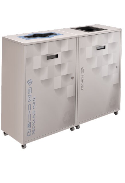 LOUNGE Station de recyclage double latéral 87L #NILO87LACON
