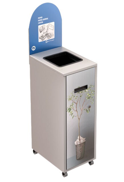 MULTIPLUS Recycling Station with lid 58L #NIMU58P1MRBLA