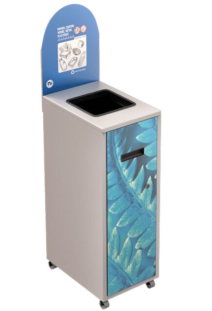 MULTIPLUS Recycling Station with lid 58L #NIMU58P2MRBLA