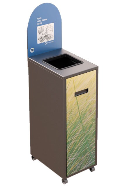 MULTIPLUS Recycling Station with lid 58L #NIMU58P2PCGRI
