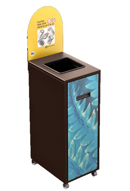 MULTIPLUS Recycling Station with lid 58L #NIMU58P2PVMBRU