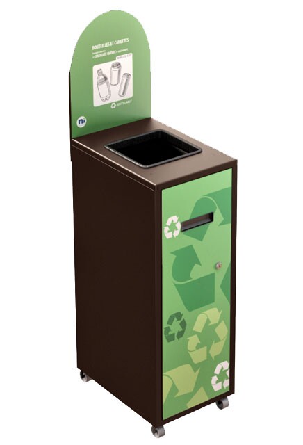 MULTIPLUS Recycling Station with lid 58L #NIMU58P4COBRU