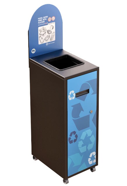 MULTIPLUS Recycling Station with lid 58L #NIMU58P4MRNOI