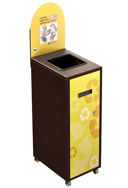 MULTIPLUS Recycling Station with lid 58L #NIMU58P4PVMBRU