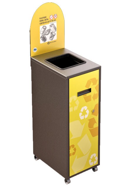 MULTIPLUS Recycling Station with lid 58L #NIMU58P4PVMGRI