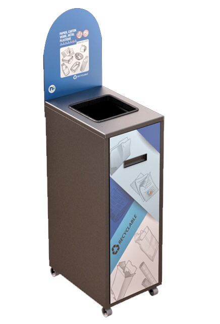 MULTIPLUS Recycling Station with lid 58L #NIMU58P5MRGRI