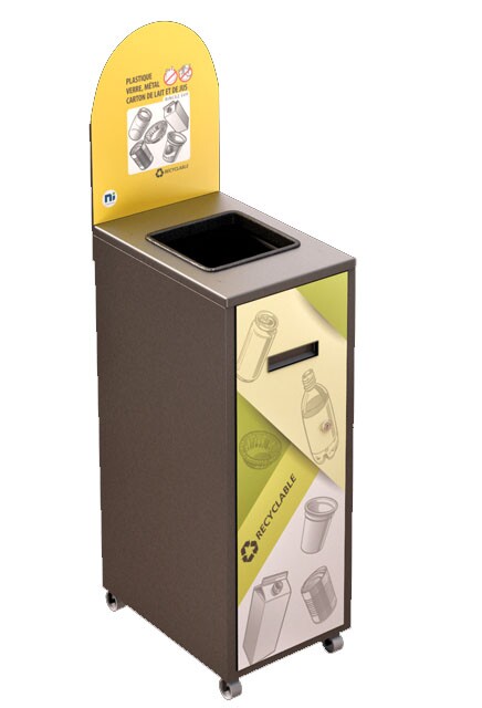 MULTIPLUS Recycling Station with lid 58L #NIMU58P5PVMGRI