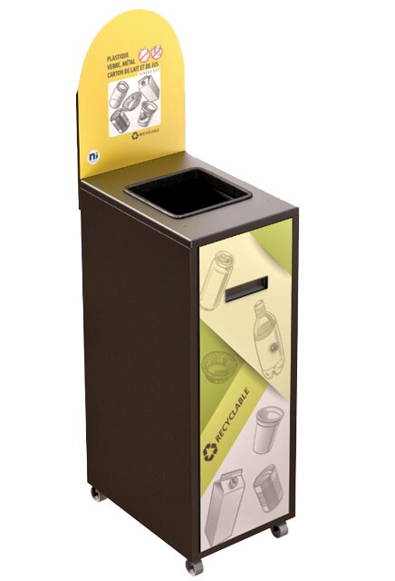 MULTIPLUS Recycling Station with lid 58L #NIMU58P5PVMNOI