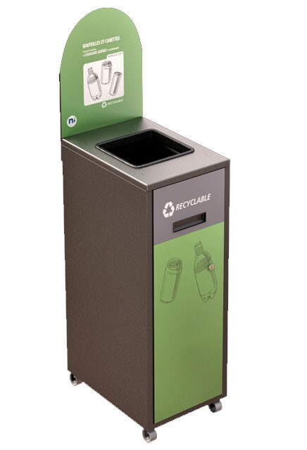 MULTIPLUS Recycling Station with lid 58L #NIMU58P6COGRI