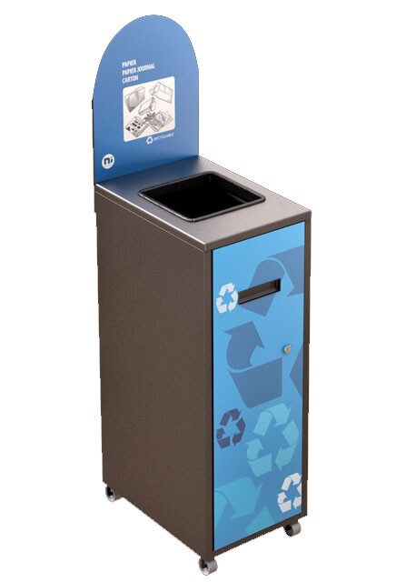 MULTIPLUS Recycling Station with Lid 87L #NIMU87P4PCGRI