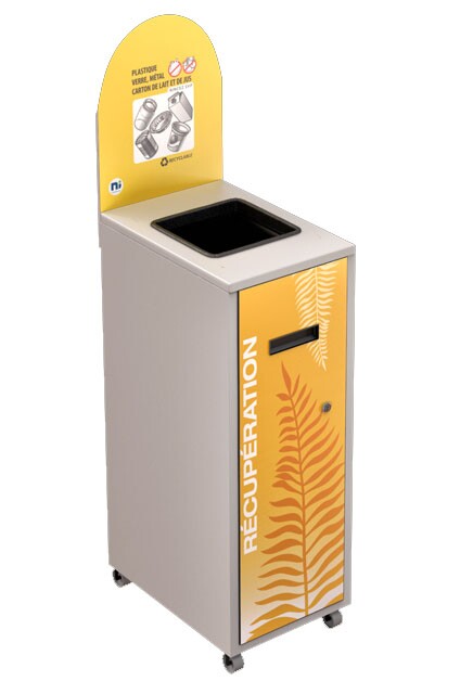 MULTIPLUS Recycling Station with Lid 120L #NIMU120P3PVMBLA
