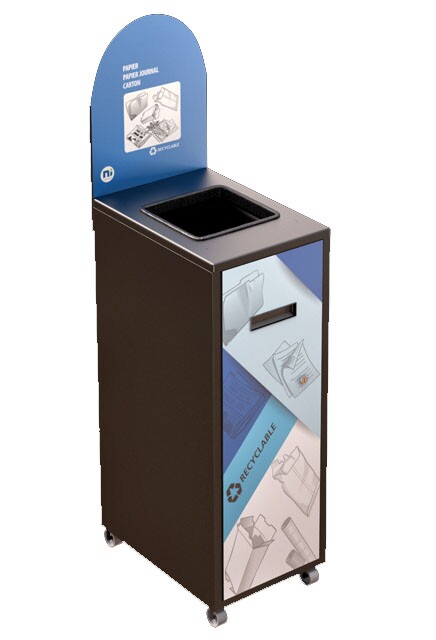 MULTIPLUS Station de recyclage avec couvercle 120L #NIMU120P5PCNOI