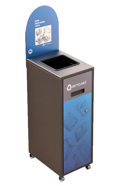 MULTIPLUS Recycling Station with Lid 120L #NIMU120P6PCGRI